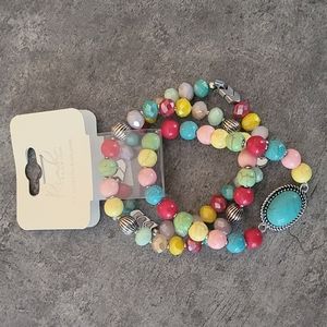 Womens Stretch Bracelet Set.